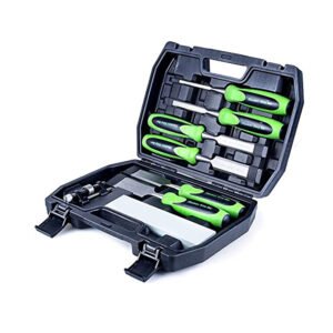 toptopdeal Monkey King Bar- Woodworking Chisel Set&Wood Carving Tools 8PCS - Wood Hand Tools with Storage Case for Carving and Carpentry - 6 Chisels, 1 Honing Guide & 1 Sharpening Stone