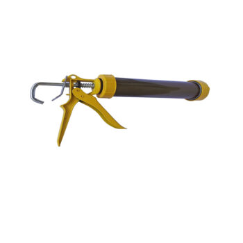 toptopdeal Inditrust Manual Caulking Gun for Silicone Sealant Standard Temperature Cordless Glue Gun (9INCH, Golden)