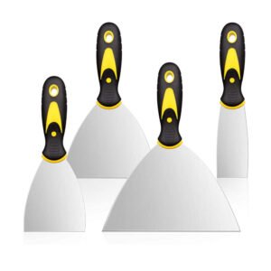 toptopdeal HASTHIP® Putty Scrapers, Putty Knives, Putty Knife Set, Spackle Metal Scraper Tool